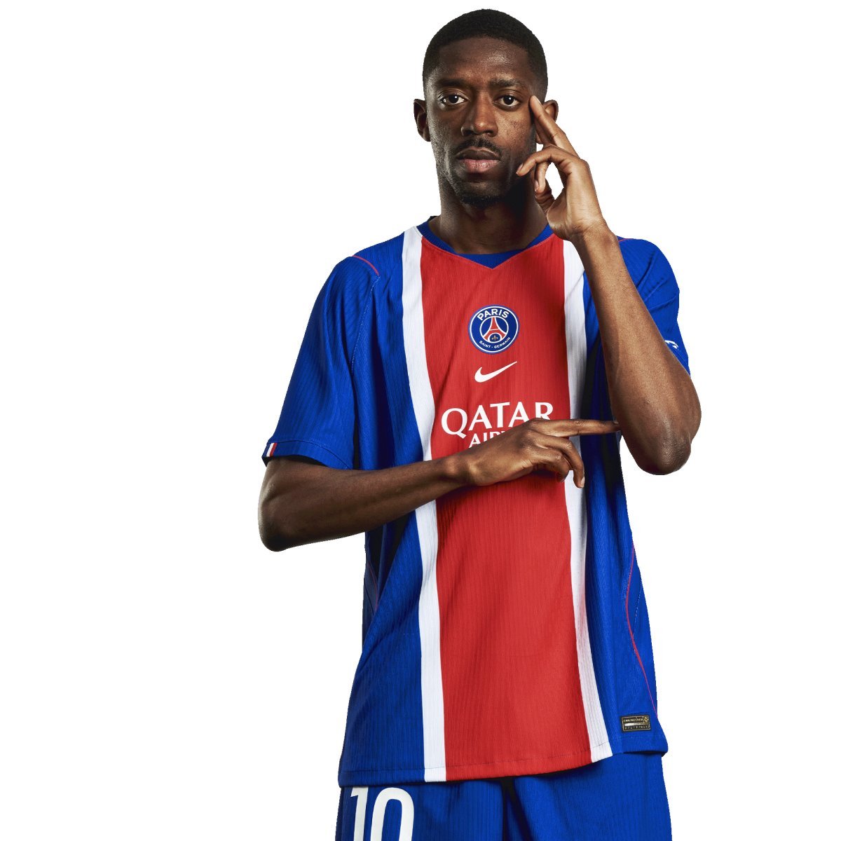 Ousmane Dembélé in Paris Saint-Germain colours